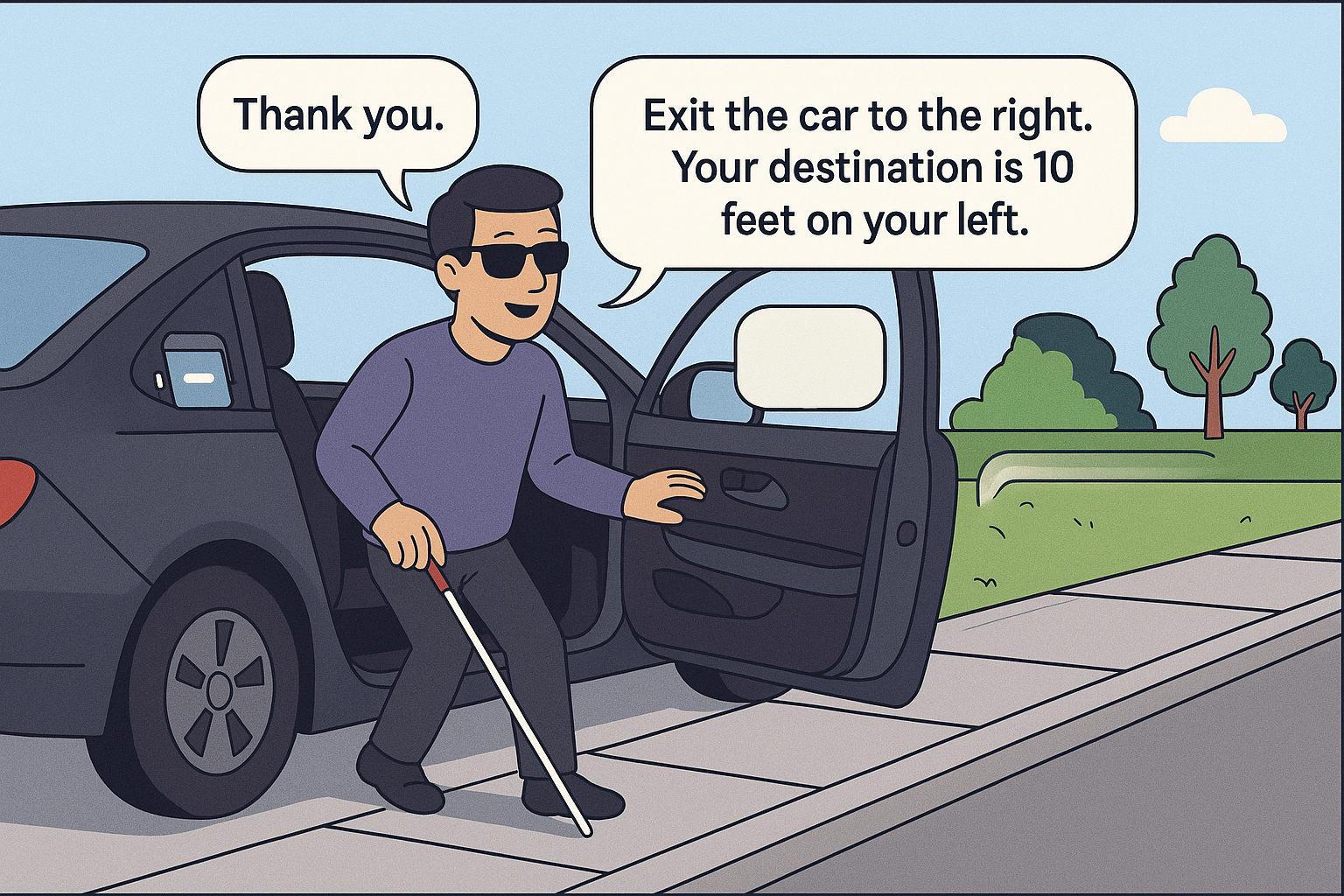 Exit interaction example